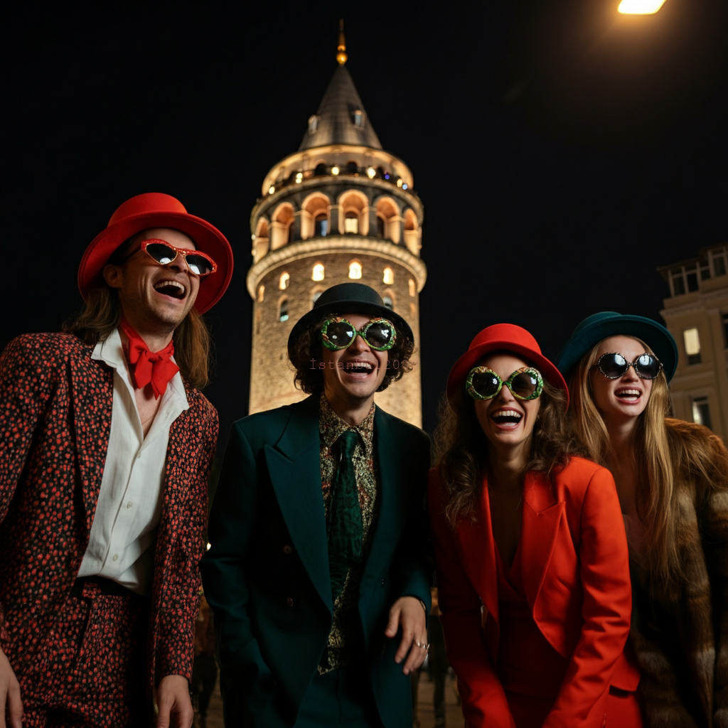 istanbul travestileri eğlence galata kulesi önü